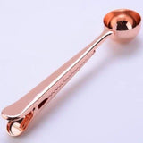 Coffee Measuring Spoon with Bag Clip Gadget