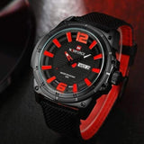Mens Sports 3D Dial Nylon Strap