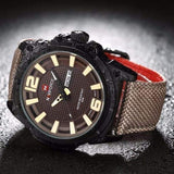 Mens Sports 3D Dial Nylon Strap